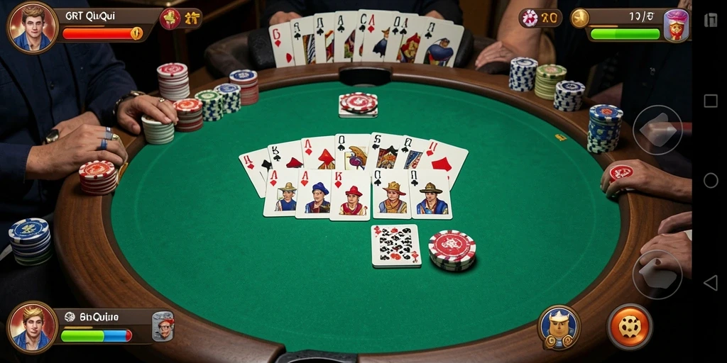Tampilan gameplay QiuQiu yang seru dan interaktif di 6RT.