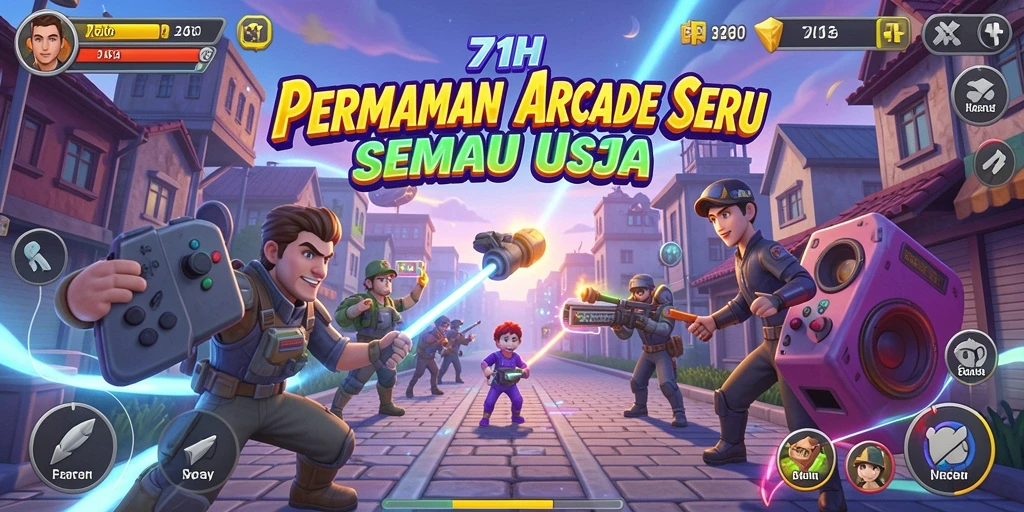 Screenshot gameplay 71H menampilkan aksi seru dalam game Arcade.