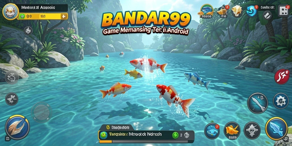 Tampilan gameplay BANDAR99 saat menangkap ikan di lokasi yang menakjubkan.