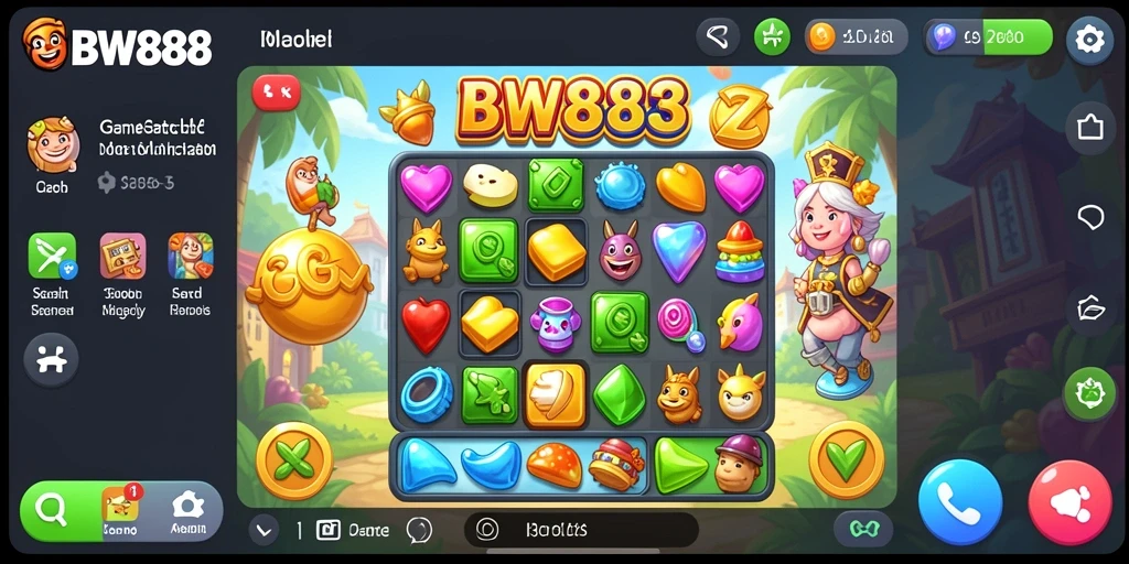 Gameplay seru dengan kombinasi warna-warni di BW888.