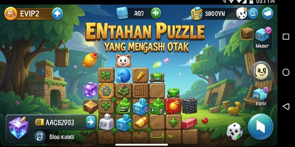 Screenshot gameplay EVIP2 menampilkan tantangan puzzle yang seru.