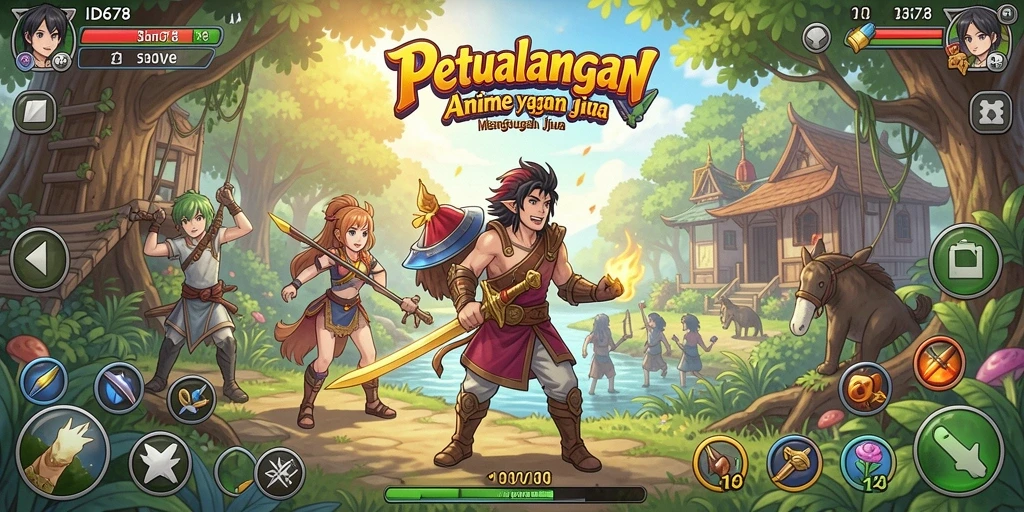 Tampilan menarik dari gameplay seru ID678 dalam dunia Anime.