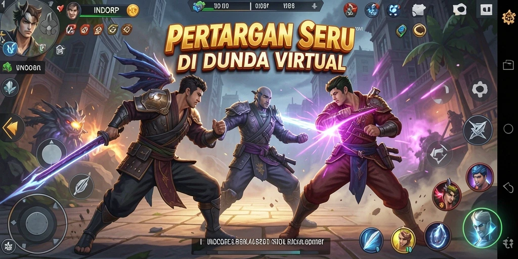 Gameplay mendebarkan INDORP yang penuh aksi pertarungan.