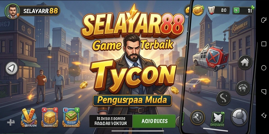 Tampilan gameplay <strong>SELAYAR88</strong> menampilkan manajemen bisnis yang mendebarkan.